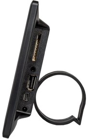 Sencor - Digitálny fotorámik s reproduktorom 230V čierna + diaľkové ovládanie