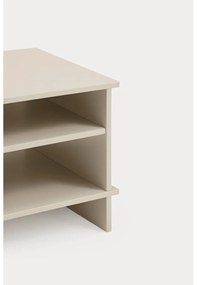 Krémovobiely nočný stolík s poličkami Inari – Teulat