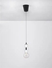 LED stmievateľný biely moderný luster Chronos