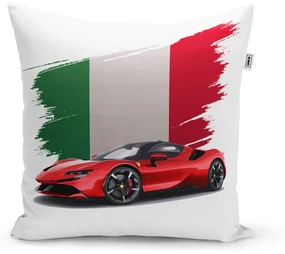 Sablio Vankúš Ferrari Talianska vlajka - 50x50 cm