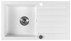 Sapho - Kuchynský drez 78x44 cm granit/biela