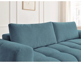 Modrá rozkladacia/s úložným priestorom pohovka 251 cm Fuji – Bobochic Paris