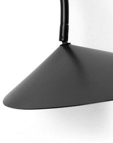 Nástenná otočná lampa Arum – čierna