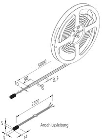 LED pásik Dynamic-Tape S IP54 2 700 – 5 000K 500cm