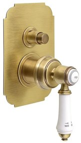 Podomietková sprchová batéria v bronzovej farbe (2 výstupy) Vienna – Sapho