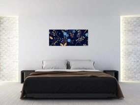 Obraz - Jesenné kvety (120x50 cm)