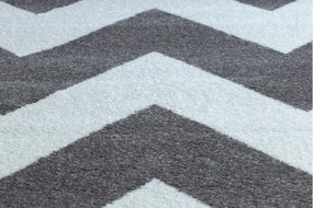 Kusový koberec SKETCH CRAIG sivý/biely - Cikcak