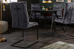 Stolička konzolová Comfort grey velvet