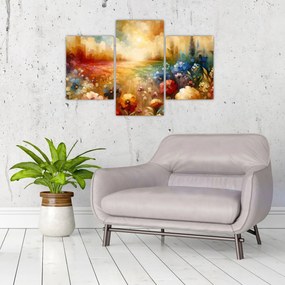 Obraz - Pestrofarebná lúka (90x60 cm)