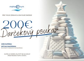 Darčekový poukaz v hodnote 200 €