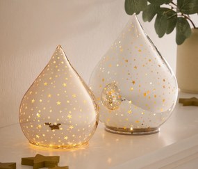 LED svietiace objekty, 2 ks, sklo