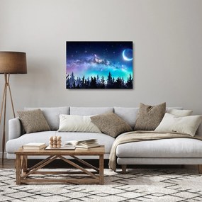 Sklenený obraz - Mliečna dráha (70x50 cm)