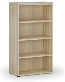 Kancelársky regál PRIMO WOOD, 800 x 420 x 1434 mm, dub prírodný
