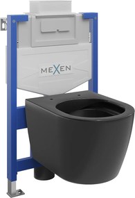 Mexen Fenix XS-U, podomietkový modul a závesné WC Carmen, čierna matná, 6853388XX85