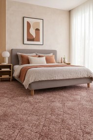 ITC, AKCIA: 95x200 cm Koberec metráž Bossanova 42, šíře, hnedá, filc, obývacia izba