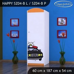 Detská skriňa POLÍCIA - TYP 4B