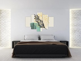 Obraz - Abstraktné listy N⁰3 (150x105 cm)