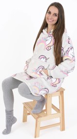 Baránková mikina mikroplyš – Jednorožec veľkosť M