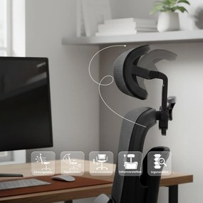 Kancelárska stolička Lothenda - čierna