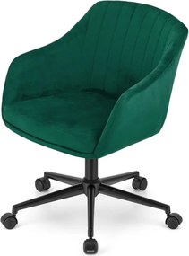 Otočné kreslo COPA - zelený zamat
