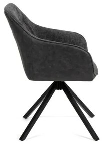 Jedálenská stolička LOREN tmavo šedá
