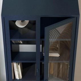 Vitrína ANGELO, 800 x 1850 x 450 mm, Modern: farba granátová