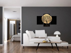 Obraz – Strom v zlatom splne I. (90x60 cm)