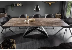 Rozkladací jedálenský stôl 39561 180/260 x 90cm Rust Look Ceramik  - Komfort-nábytok