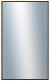DANTIK - Zrkadlo v rámu, rozmer s rámom 60x100 cm z lišty Hliník hnedá (7269211)