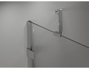 Mexen Lunar Duo, výklopný sprchový kút 115 x 115 cm, 8mm číre sklo, chrómový profil, 834-115L-115P-01-00