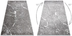 Moderný koberec MATEO 8036/644 Mramor, sivý