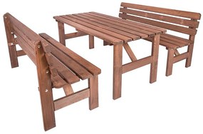 Masívny stôl z borovice drevo moderené 30 mm (rôzne dĺžky) 150 cm