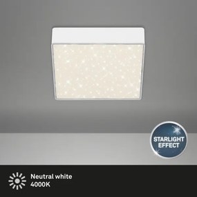 Briloner 7076-416 - LED Stropné svietidlo STAR SKY LED/11W/230V 15x15 cm biela