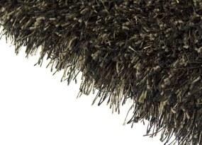 Koberce Breno Kusový koberec LOVE SHAGGY 93600/black-brown, hnedá,60 x 110 cm