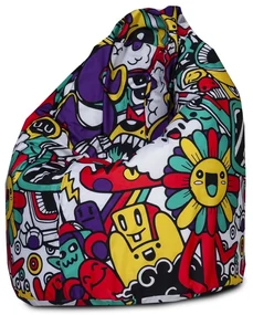 INTERMEDIC Sedací vak Sako Modern – 300 L, polyester, univerzálny dizajn Farba: DG40 - Rakety