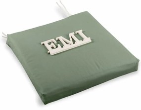 Sedák na stoličku zelený 40x40 cm EMI