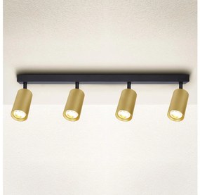 Brilagi - Bodové svietidlo SELE GOLDEN 4xGU10/30W/230V čierna/zlatá