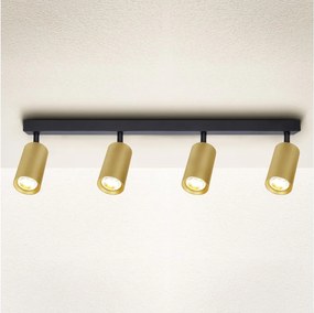 Brilagi - Bodové svietidlo SELE GOLDEN 4xGU10/30W/230V čierna/zlatá