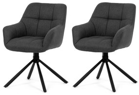 Sada jedálenských stoličiek s vratným mechanizmomHC-532 GREY2, 2 ks