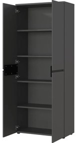 Antracitová šatníková skriňa 81x197 cm Bedano – Germania