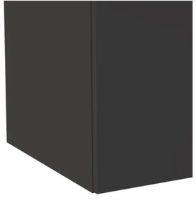 Koupelnová sestava SantaFe s deskou, umyvadly, zrcadlem a skříňkami 140 cm černá