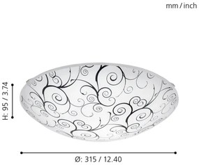 Eglo 96117 - LED Stropné svietidlo MARGITTA 1 LED/11W/230V