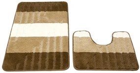 Sada kúpeľňových koberčekov VIC béžová / hnedá