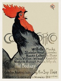Umelecká tlač Cocorico, Vintage Rooster (French Chicken Poster) - Théophile Steinlen, (30 x 40 cm)
