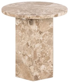 Odkladací stolík Naxos 50 cm mramor Latte