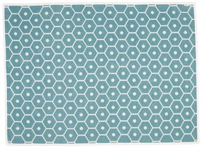 Tyrkysová deka s prímesou vlny 140x180 cm Honey Turquoise – Pappelina