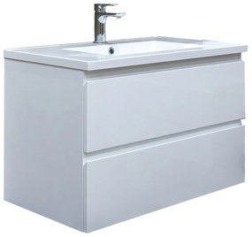 Kúpeľňová skrinka s umývadlom SAT B-Way biela lesk BWAY280WU