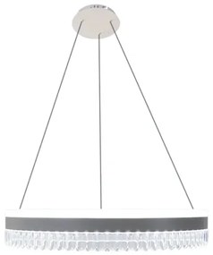 LED Stmievateľný luster na lanku LED/80W/230V 3000-6500K biela + diaľkové ovládanie