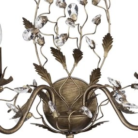 Searchlight 2492-2BR - Nástenné svietidlo ALMANDITE 2xE14/7W/230V