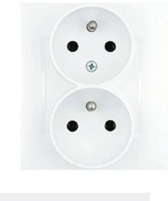GP-2QC Dvojitá zásuvka Z/U